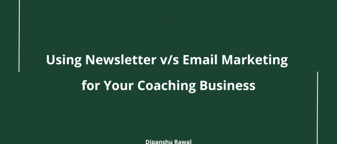 email newsletter dipanshu rawal